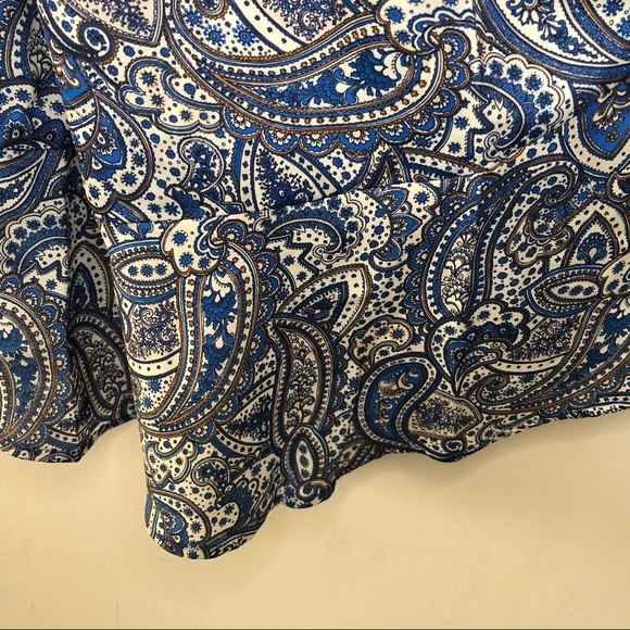 NWT Ava & Aiden blue paisley skirt, size large, new with tags - Picture 8 of 9